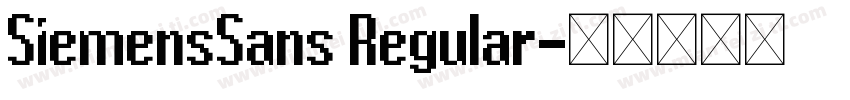 SiemensSans Regular字体转换